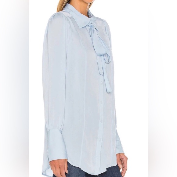 Free People LaLa blouse in Neon Sky - Picture 3 of 12